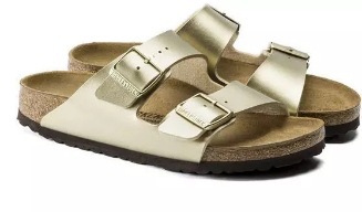 Arizona Birko-Flor Electric Metallic Gold |  Girls Multi-Strap