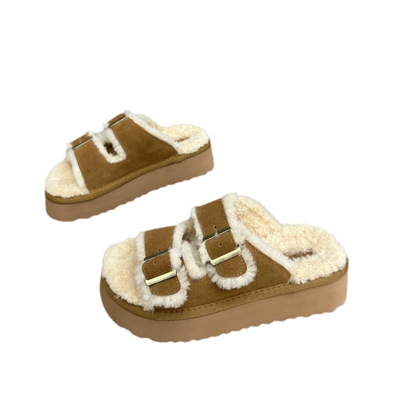 Arizona Shearling Suede Leather Mink |  Girls/Boys Multi-Strap