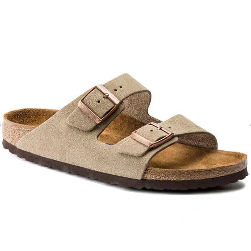 Arizona Vegansynthetics Desert Dust Gray Taupe |  Mens Two-Strap Sandals