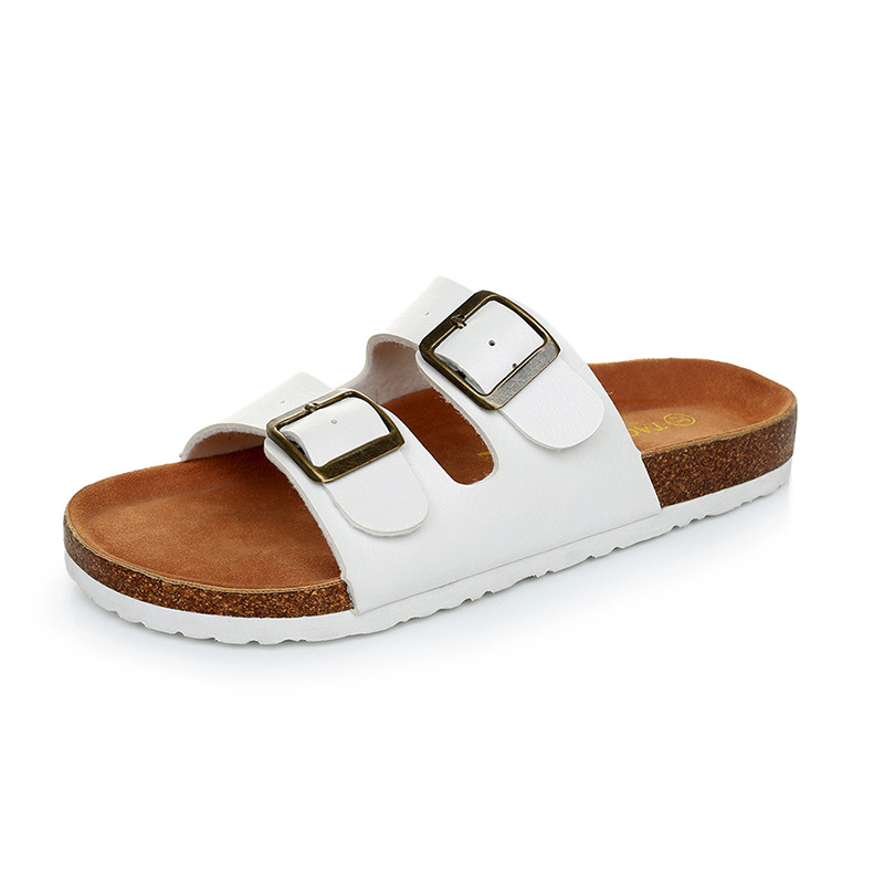 Arizonabirko-Flor White |  Womens/Mens Two-Strap Sandals