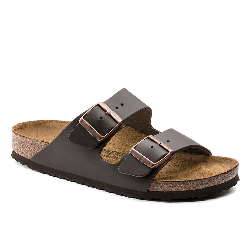 Arizonaleather Dark Brown |  Womens/Mens Two-Strap Sandals