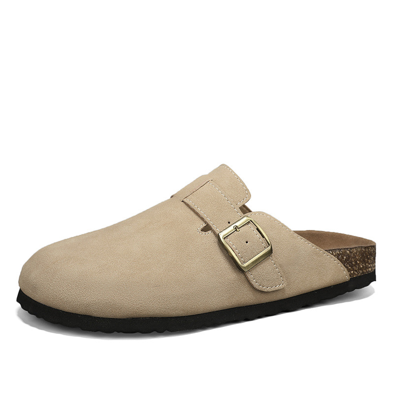 Boston Big Bucklenubuck Leather Sandcastle |  Womens Clogs