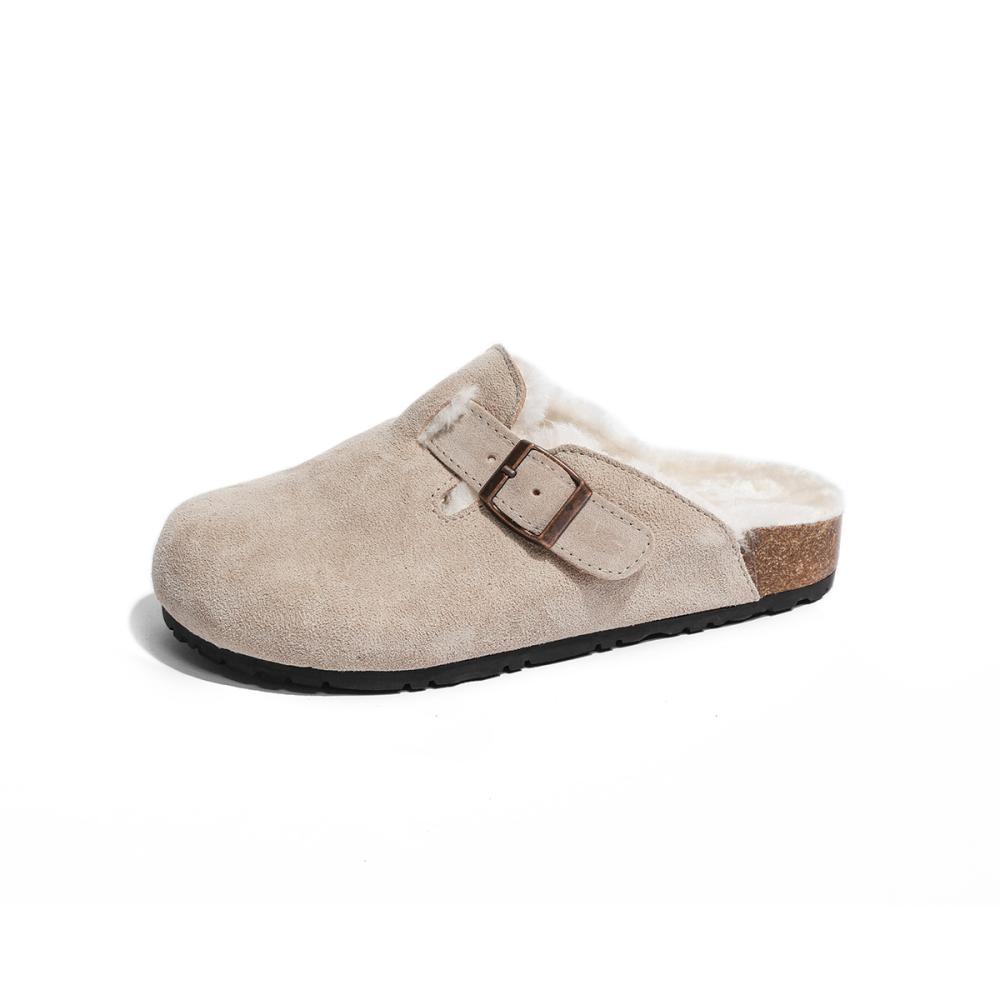 Boston Shearlingsuede Leather Black |  Womens/Mens Clogs