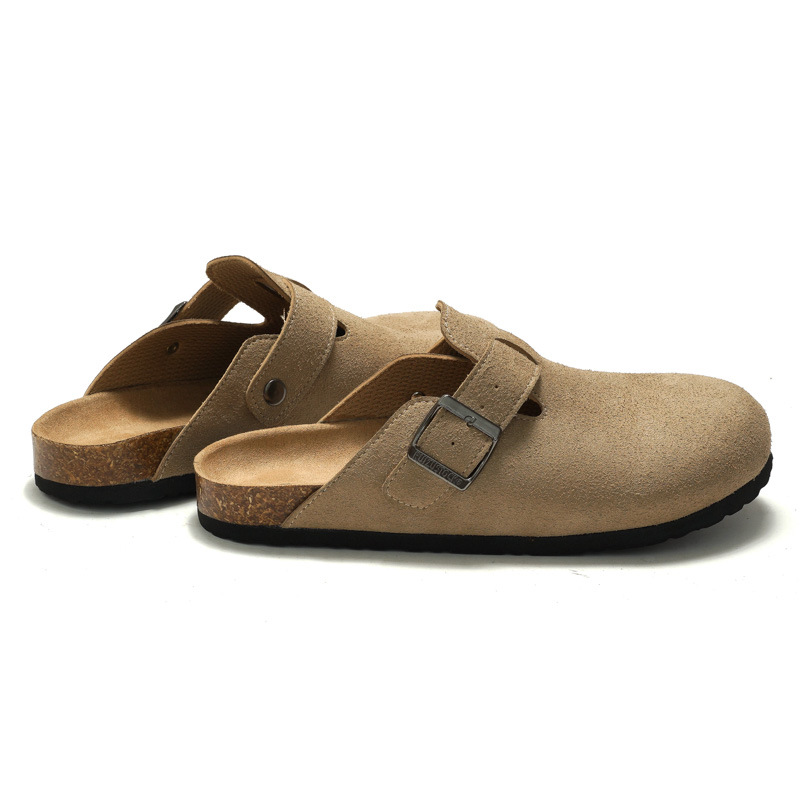 Boston Veganbirkibuc Khaki |  Womens/Mens Clogs