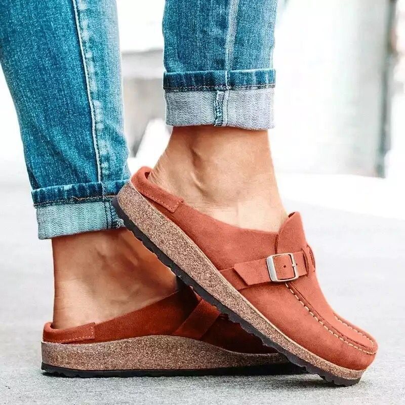 Buckley Shearlingsuede Leather Stone Coin |  Womens Clogs