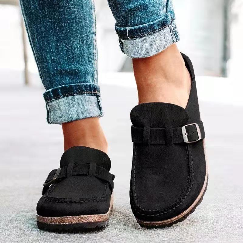 Buckleysuede Leather Tea |  Womens Clogs