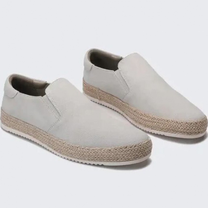 Callansuede Leather Gray Taupe |  Womens/Mens Low Shoes