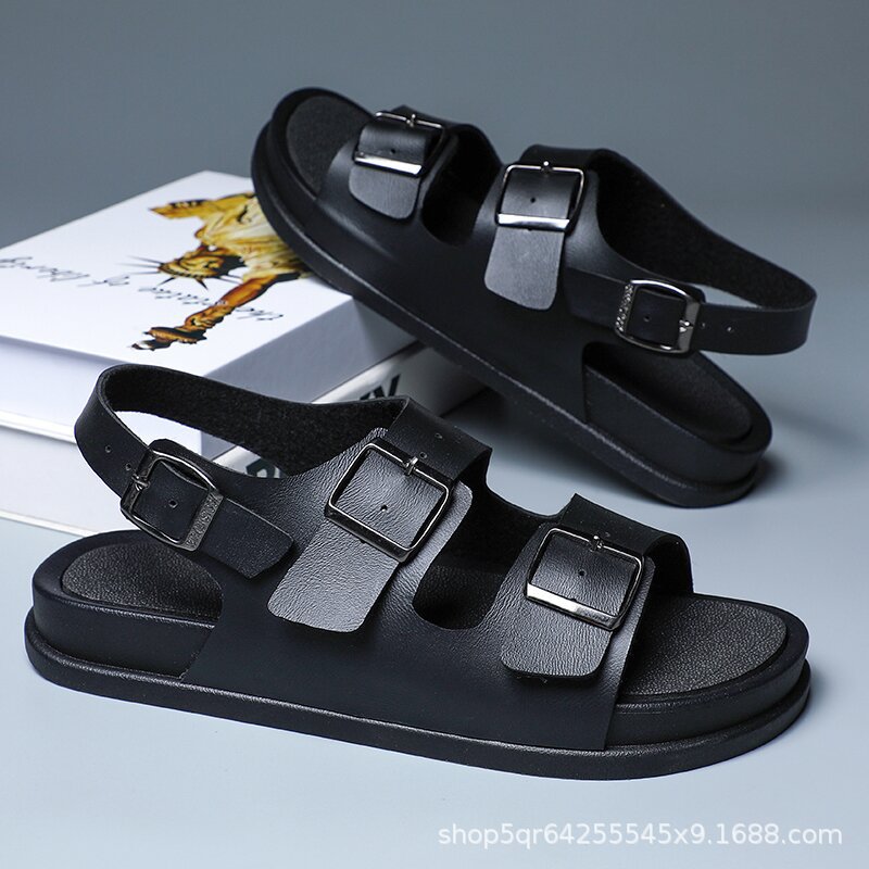 Cannesleather Butter |  Womens Two-Strap Sandals