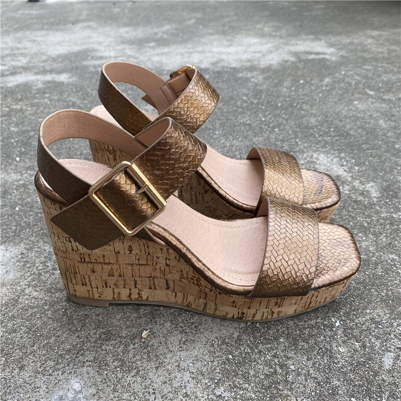 Glendanatural Leather-Synthetics Natural/White |  Womens Wedges & Platforms