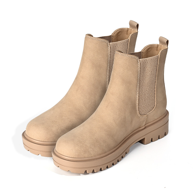 Highwood Slip Onsuede Leather Taupe |  Womens Boots