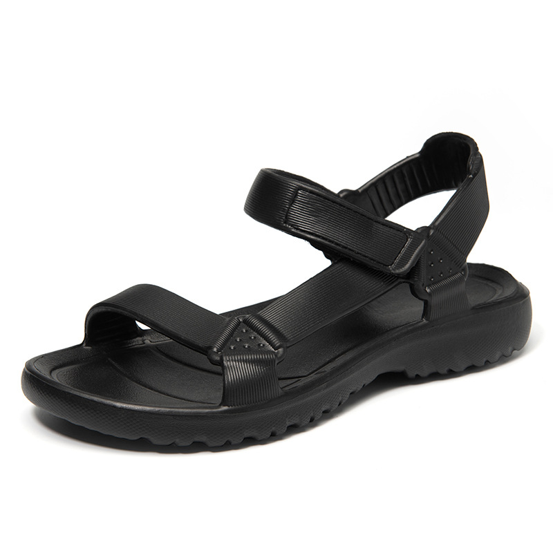 Kalaharibirko-Flor Black |  Womens Two-Strap Sandals