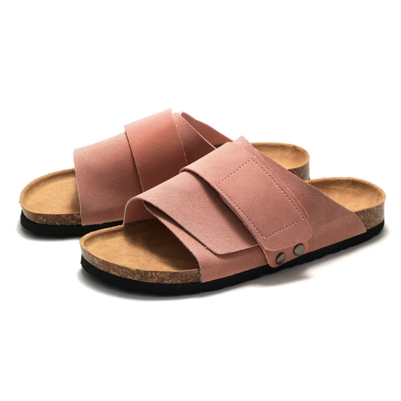 Kyotonubuck Leather Desert Buck Whale Gray |  Mens One-Strap Sandals