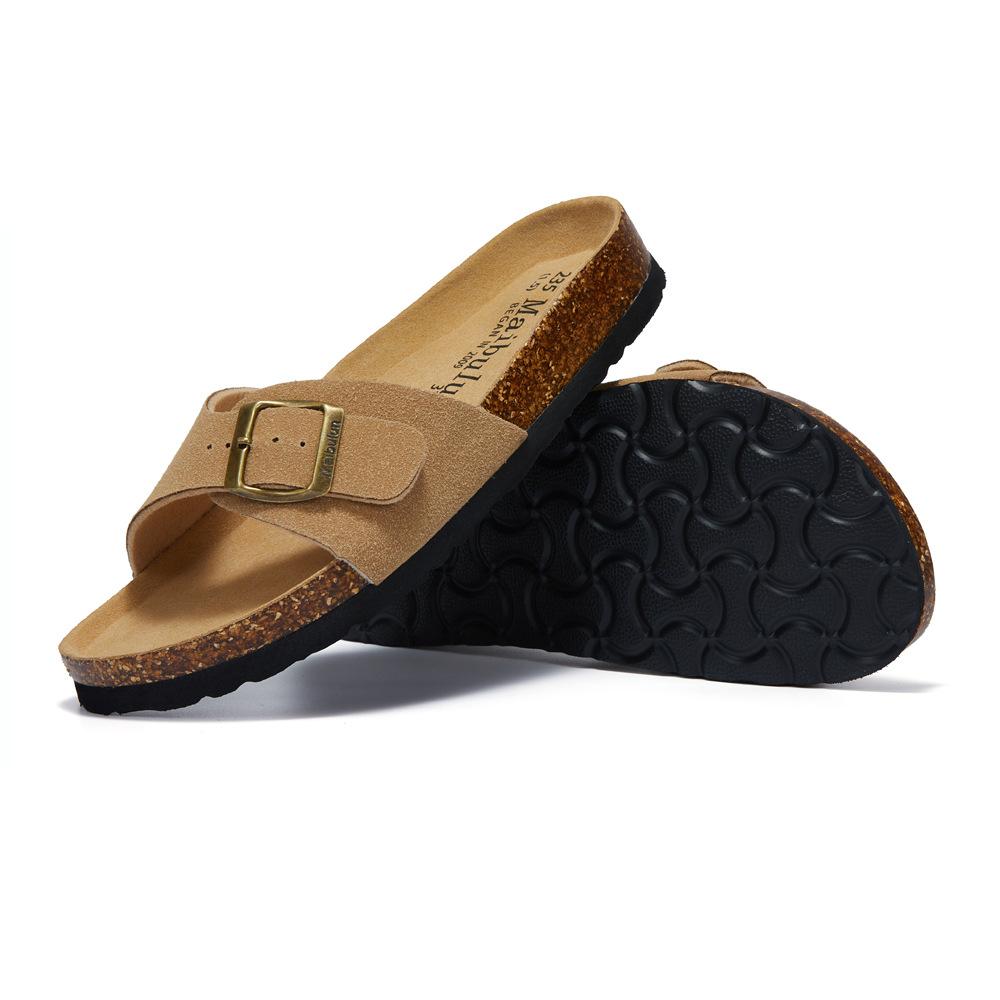 Madridbirkibuc Mocha |  Womens/Mens One-Strap Sandals