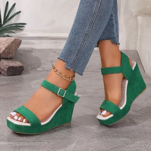 Soleyembossed Leather Sandcastle |  Womens Wedges & Platforms