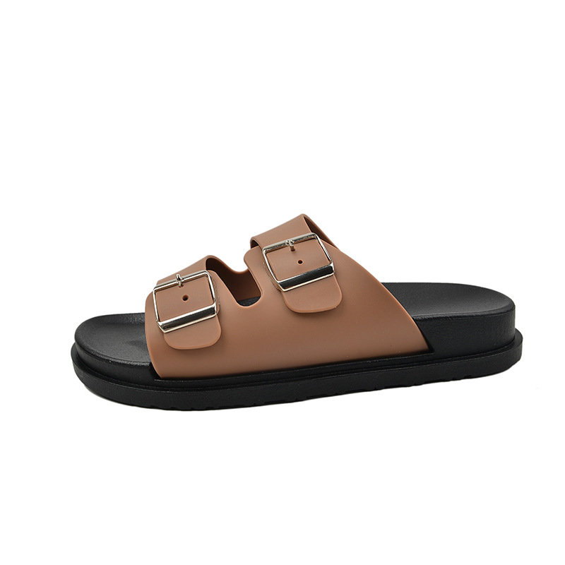 St Barthsleather Berry Crush |  Womens Two-Strap Sandals