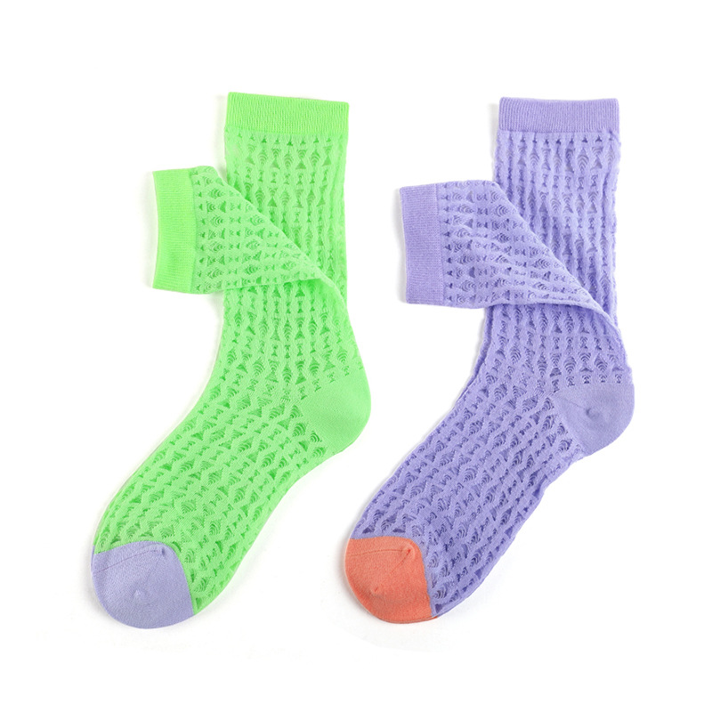 Structured Dotcotton-Polyamide-Elastane Soft Pink |  Womens Socks