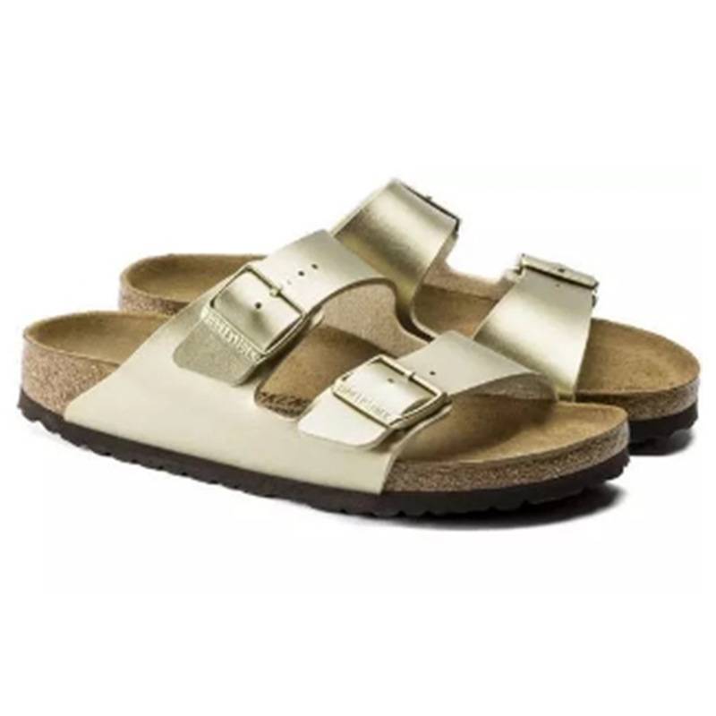 Sydneybirko-Flor Graceful Taupe |  Womens Two-Strap Sandals