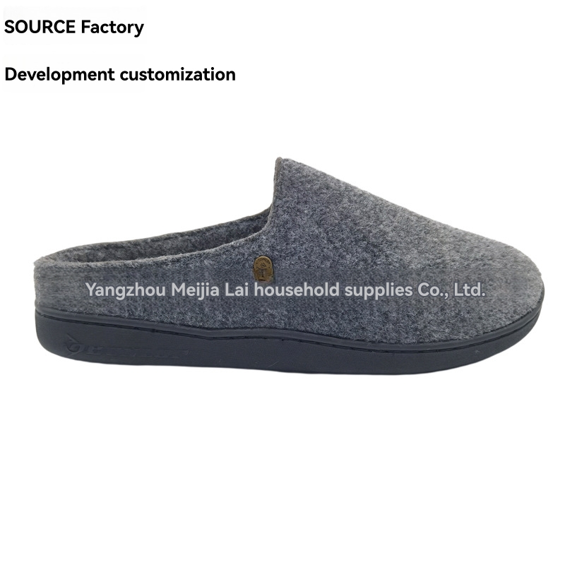 Zermatt Shearlingwool Felt Dark Blue |  Womens/Mens Clogs