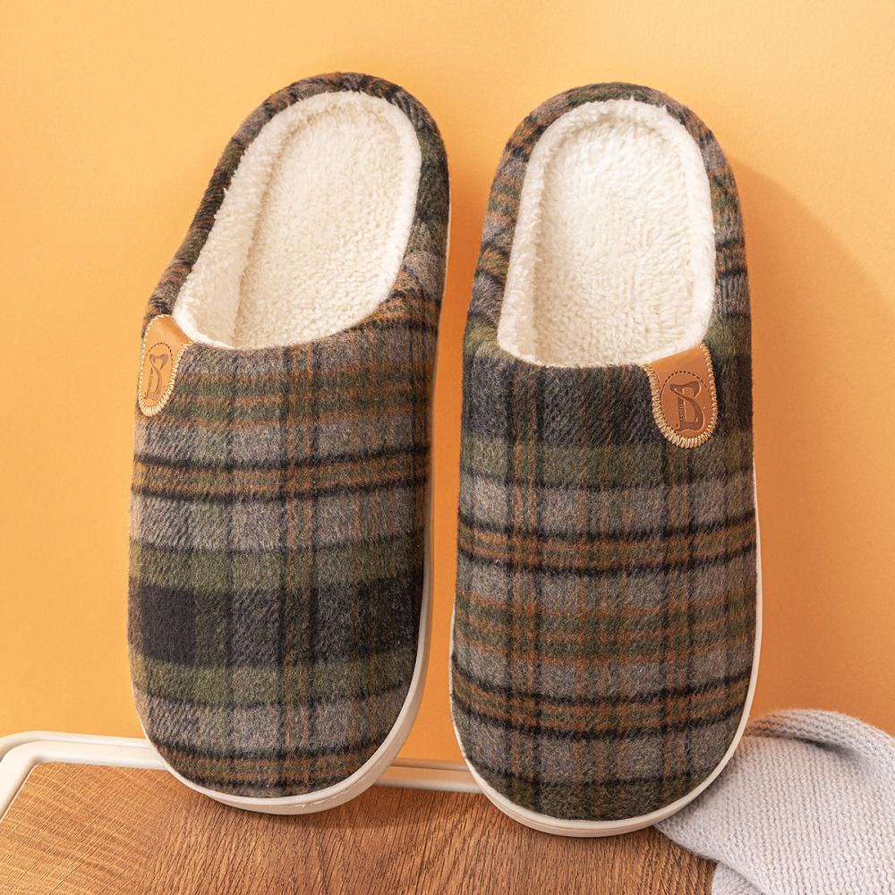 Zermatt Shearlingwool Felt Plaid White |  Kids Shoes